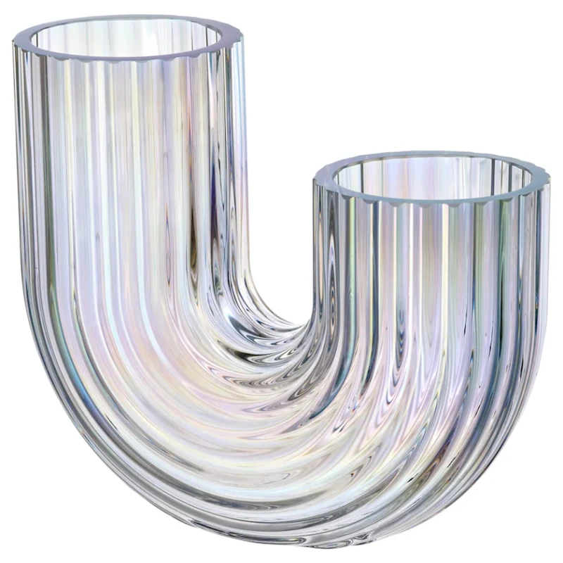 Ваза IKEA Raffelbjork, 12 см, перламутровая