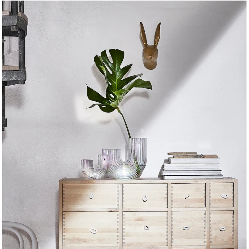 Ваза IKEA Raffelbjork, 12 см, перламутровая