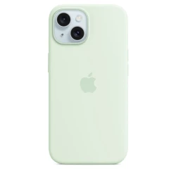MagSafe ilə Silikon Case iPhone 15 Soft Mint