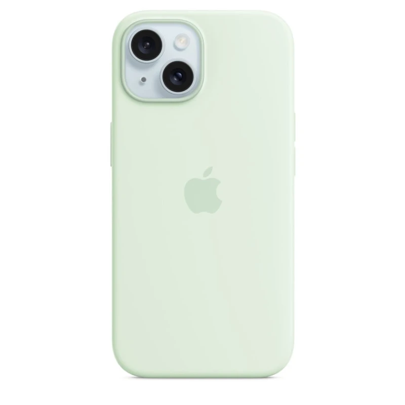 MagSafe ilə Silikon Case iPhone 15 Soft Mint
