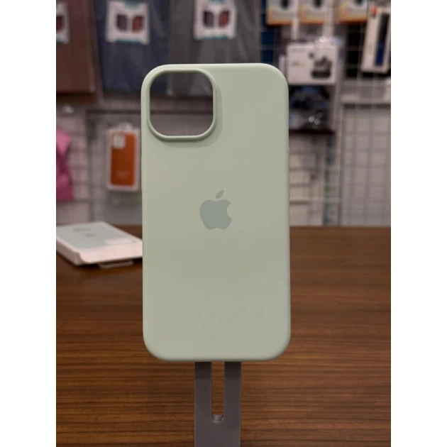 MagSafe ilə Silikon Case iPhone 15 Soft Mint