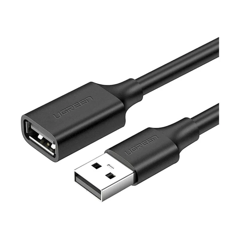 Uzadıcı Ugreen US103 10318 USB 2.0 Male to USB 2.0 Female Cable Black, 5 m