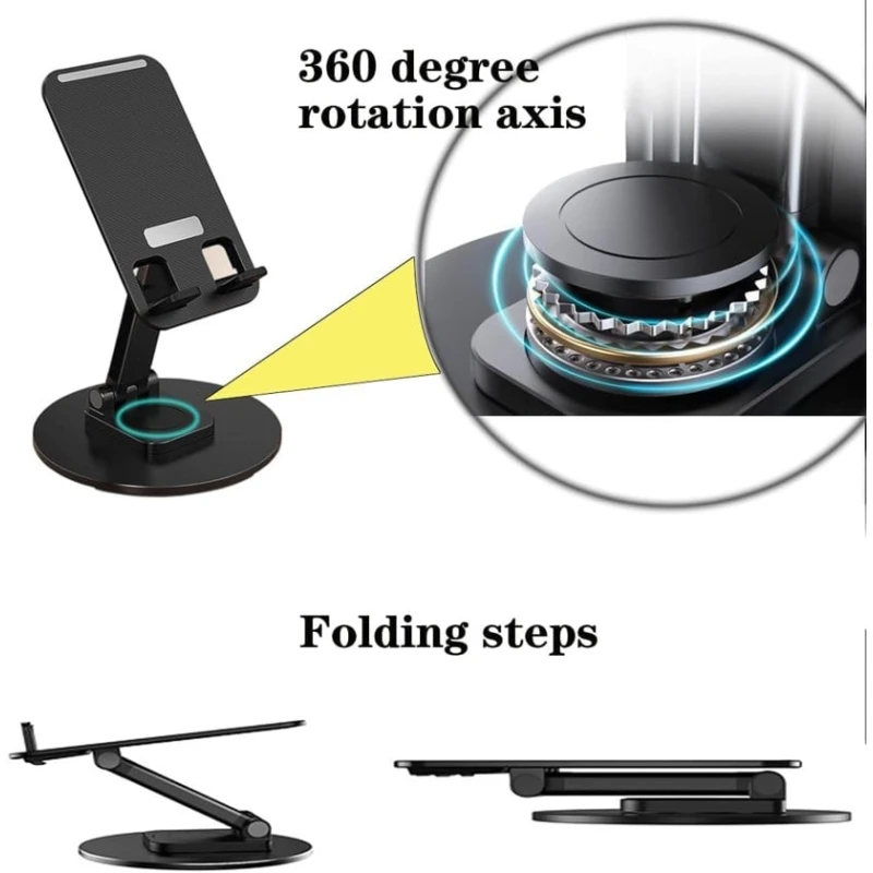 Настольный держатель для телефона B0CTCSWSDF Black Настольный держатель для телефона B0CTCSWSDF Black