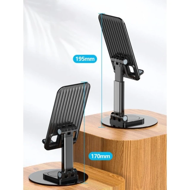 Настольный держатель для телефона B0CTCSWSDF Black Настольный держатель для телефона B0CTCSWSDF Black