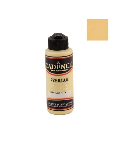 Akril boya Cadence Premium Acrylic Paint 0360 Saffron, zəfəran rəngi, 120 ml