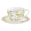 Набор чайный Easy Life Mimosa, 240 мл, фарфор, на 2 персон, белый/желтый Набор чайный Easy Life Mimosa, 240 мл, фарфор, на 2 персон, белый/желтый