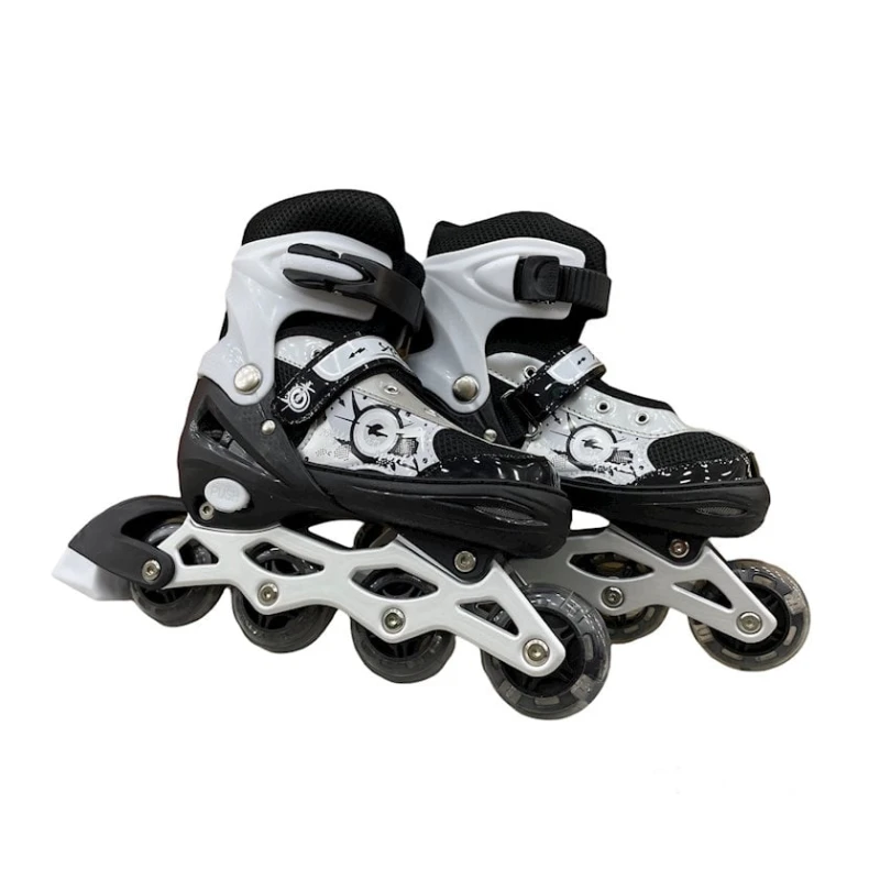 Roliklər uşaqlar üçün 8808C, ölçü М (34-37), qara/ağ