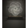 3D-gecə lampası tka02, 20x14 sm, ağ 3D-gecə lampası tka02, 20x14 sm, ağ
