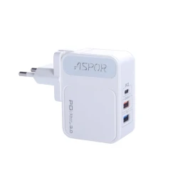 Сетевое зарядное устройство Aspor A838PD, Белый