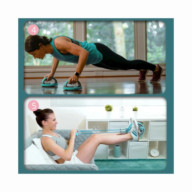 Çoxfunksiyalı trenajor WS0314, 30 x 18 x 17 sm, yaşıl/boz