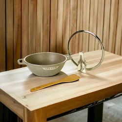 Кастрюля Life Smile LF-FY-016, бежевый, 32 см