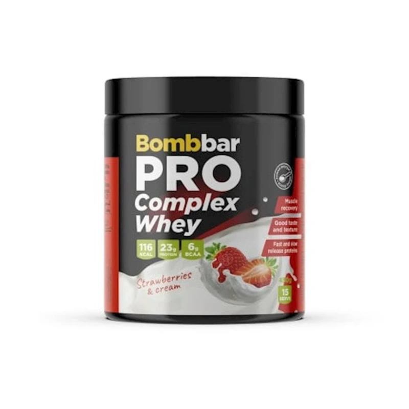 Протеин Bombbar Pro Complex Whey Strawberry/Cream 450 г Протеин Bombbar Pro Complex Whey Strawberry/Cream 450 г
