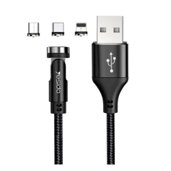Кабель USB Yesido CA68 3 in 1 USB - Lightning/Type-C/MicroUSB