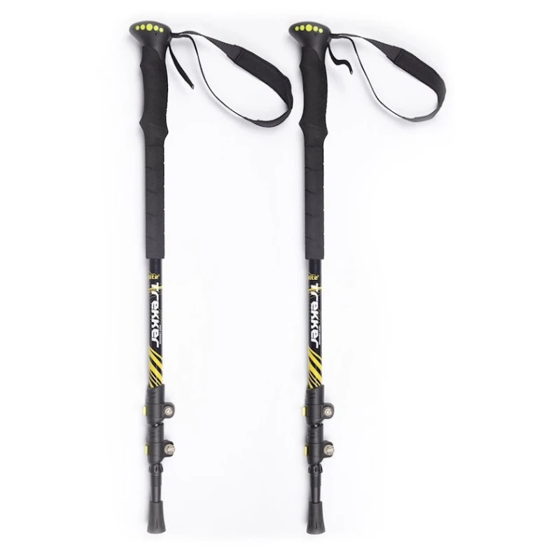 Треккинговые палки Evolite Trekker Quick-Lock, Black/Yellow, 1 шт Треккинговые палки Evolite Trekker Quick-Lock, Black/Yellow, 1 шт
