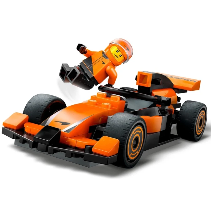 Конструктор LEGO City F1® Driver with McLaren Race Car 60442, 86 деталей, от 6 лет