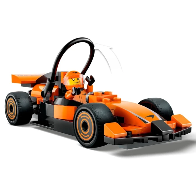 Конструктор LEGO City F1® Driver with McLaren Race Car 60442, 86 деталей, от 6 лет