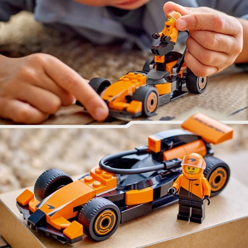 Конструктор LEGO City F1® Driver with McLaren Race Car 60442, 86 деталей, от 6 лет
