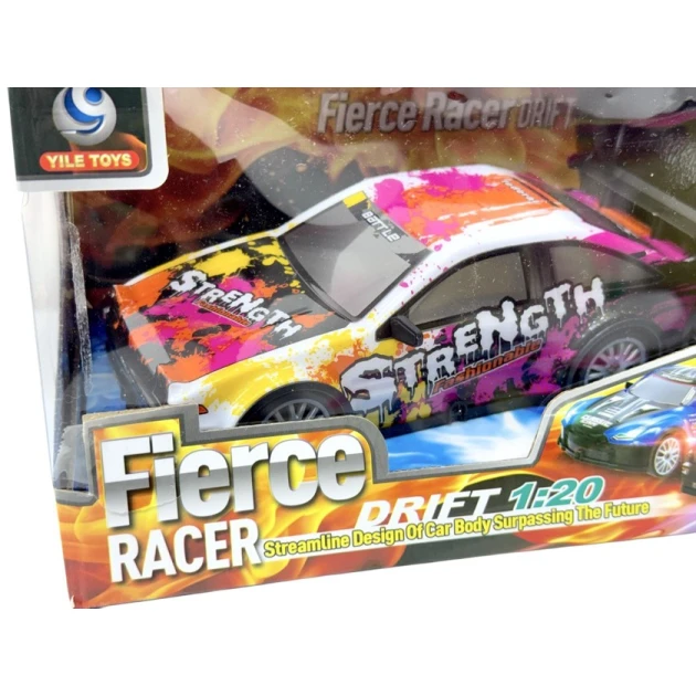 Radio ilə idarə olunan maşın Yile Toys Fierce Racer Drift, çəhrayı/sarı Radio ilə idarə olunan maşın Yile Toys Fierce Racer Drift, çəhrayı/sarı