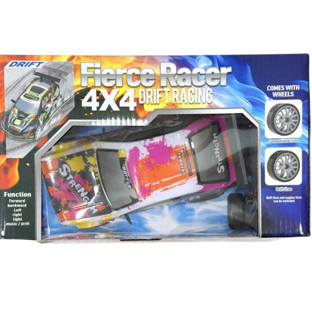 Radio ilə idarə olunan maşın Yile Toys Fierce Racer Drift, çəhrayı/sarı Radio ilə idarə olunan maşın Yile Toys Fierce Racer Drift, çəhrayı/sarı