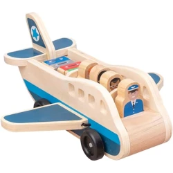 Игрушка-каталка 02-58, Airplane, 3-5 лет, дерево, разноцветая