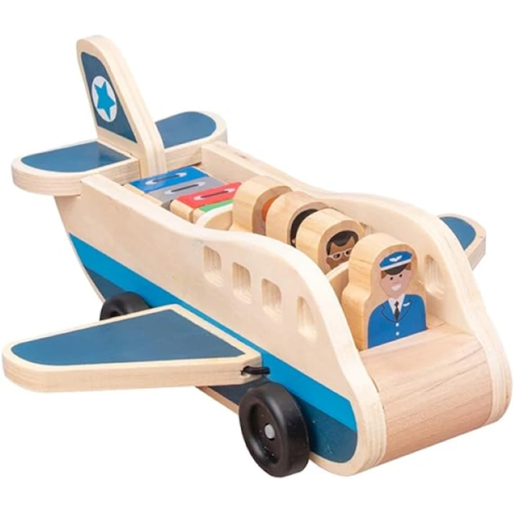 Diyircəkli oyuncaq 02-58, Airplane, 3-5 yaş, taxta, rəngbərəng