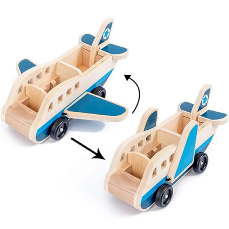 Diyircəkli oyuncaq 02-58, Airplane, 3-5 yaş, taxta, rəngbərəng