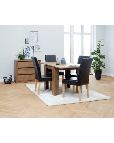 Komod Vedde, 3 siyirmə, palıd, 90x80x43 sm