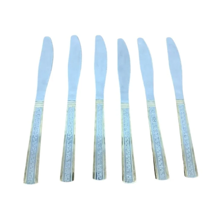 Nahar bıçağı dəsti Versagi K083, 6 parça, 23 sm, gümüşü