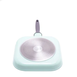 Сковородка-гриль Gipfel Stadella 0766, 26 см, алюминий, с антипригарным покрытием, зеленая/серая