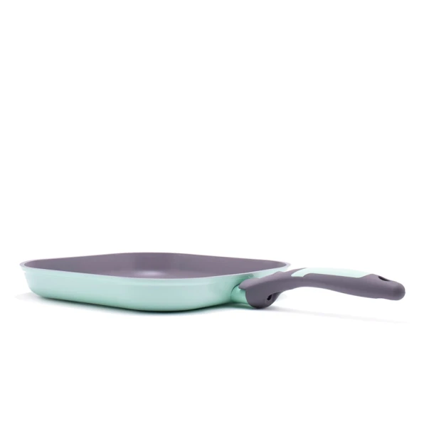 Сковородка-гриль Gipfel Stadella 0766, 26 см, алюминий, с антипригарным покрытием, зеленая/серая Сковородка-гриль Gipfel Stadella 0766, 26 см, алюминий, с антипригарным покрытием, зеленая/серая