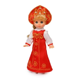 Кукла Весна Эля Русская красавица, 30.5 см, пластик, с длинными волосами