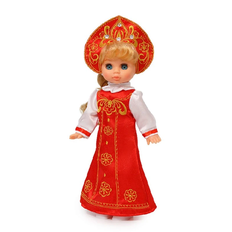 Кукла Весна Эля Русская красавица, 30.5 см, пластик, с длинными волосами