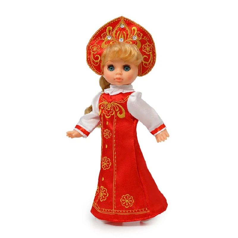 Кукла Весна Эля Русская красавица, 30.5 см, пластик, с длинными волосами