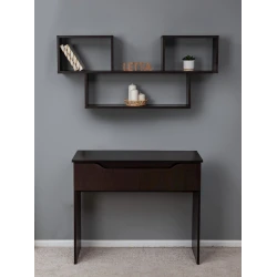 Полка Letta, коричневая, ЛДСП, 109х20х52 см Полка Letta, коричневая, ЛДСП, 109х20х52 см