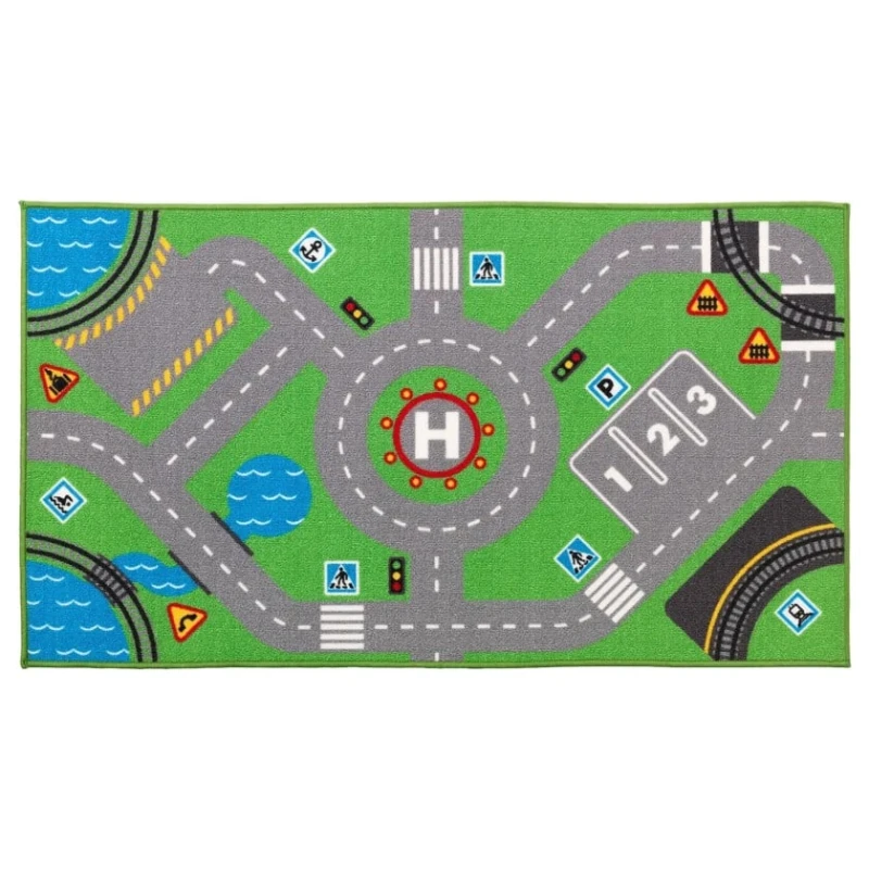 Коврик детский IKEA Storabo, 75x133 см, зеленый Коврик детский IKEA Storabo, 75x133 см, зеленый