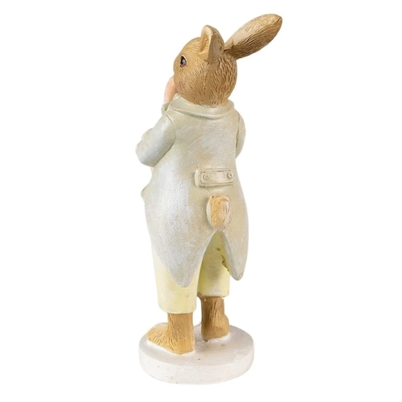 Heykəlcik Clayre & Eef Rabbit, polirezin, 5x8x16 sm, ağ/sarı Heykəlcik Clayre & Eef Rabbit, polirezin, 5x8x16 sm, ağ/sarı