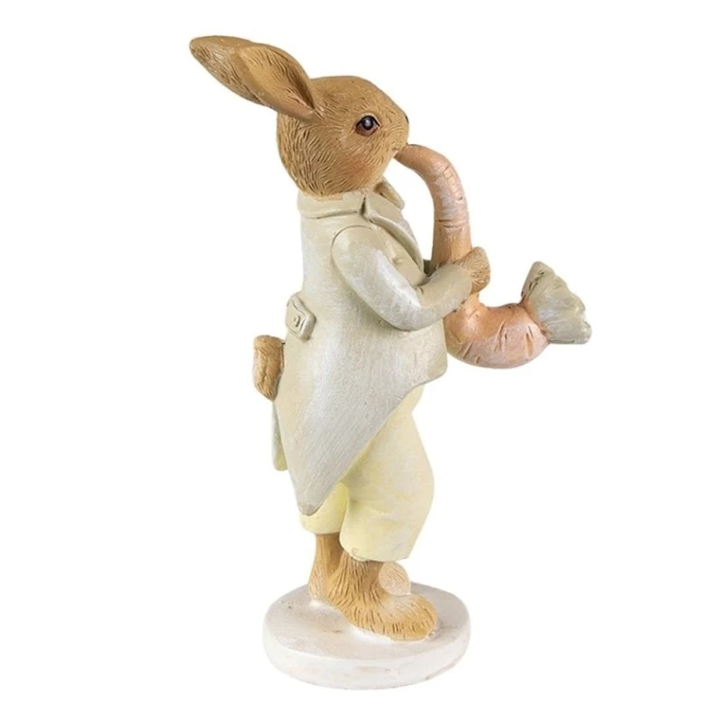 Heykəlcik Clayre & Eef Rabbit, polirezin, 5x8x16 sm, ağ/sarı Heykəlcik Clayre & Eef Rabbit, polirezin, 5x8x16 sm, ağ/sarı