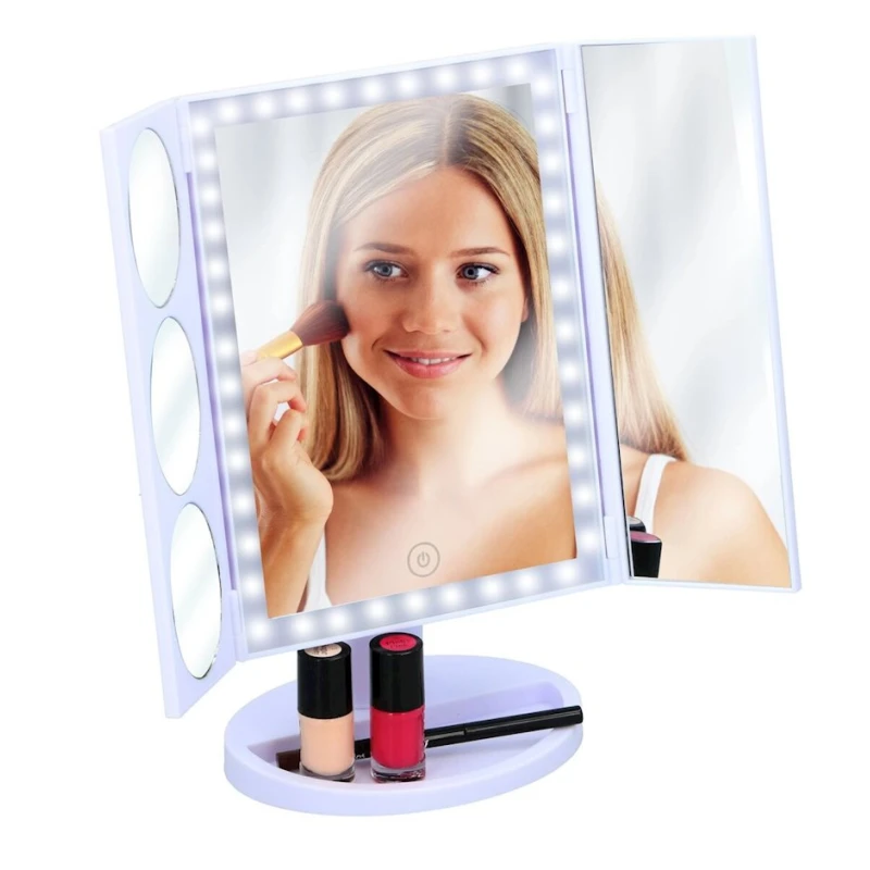 Kosmetik güzgü Grundig LED 34, gümüşü, 28х18 sm Kosmetik güzgü Grundig LED 34, gümüşü, 28х18 sm