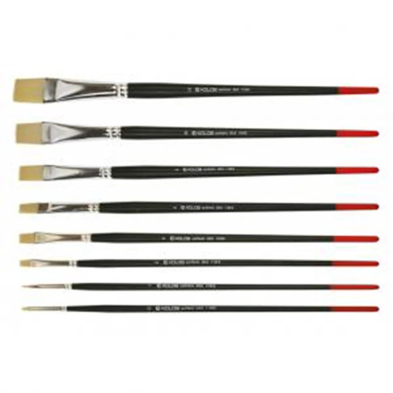 Кисть Rosa Kolos Milk №1, овальная, длинная ручка, cинтетика (1108B ) Кисть Rosa Kolos Milk №1, овальная, длинная ручка, cинтетика (1108B )