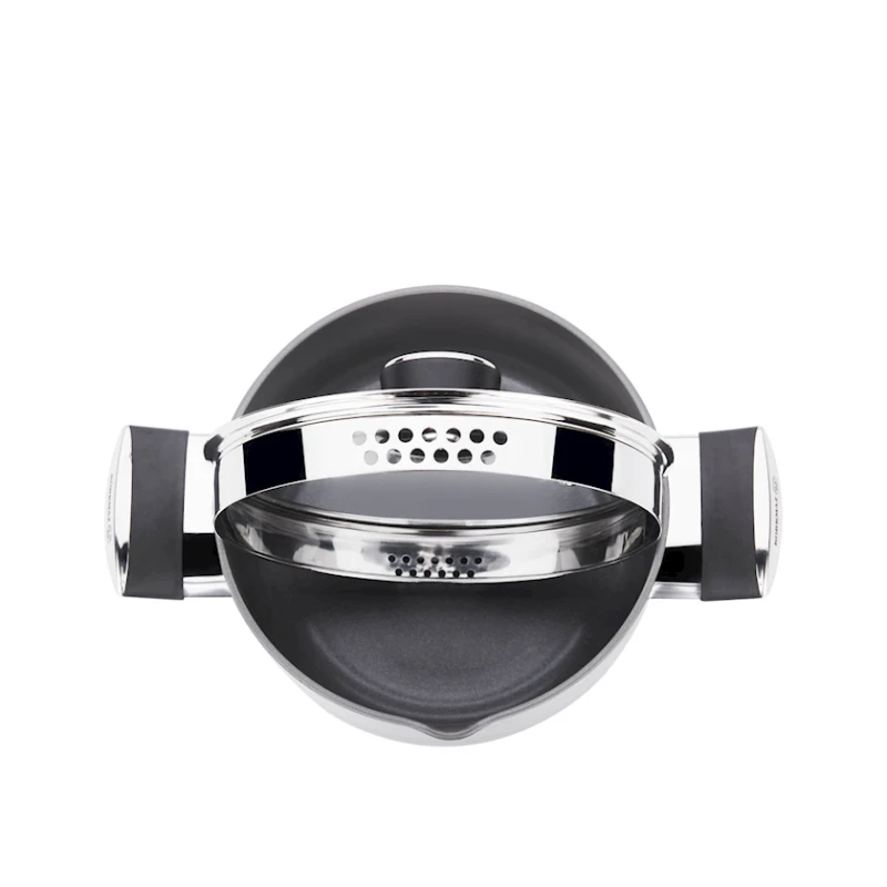 Кастрюля Korkmaz Lena A3884, 28x14.5 см, черная