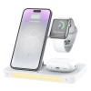 Simsiz enerji toplama cihazı Recci RCW-31 4in1 15W Magnetic Charger Holder, White Simsiz enerji toplama cihazı Recci RCW-31 4in1 15W Magnetic Charger Holder, White