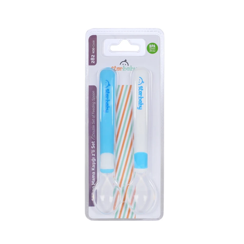 Ложка с силиконовым наконечником N2 код-282 для детей Ложка с силиконовым наконечником N2 код-282 для детей