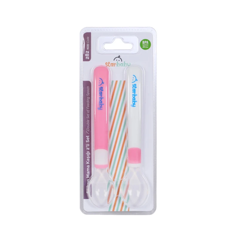 Ложка с силиконовым наконечником N2 код-282 для детей Ложка с силиконовым наконечником N2 код-282 для детей