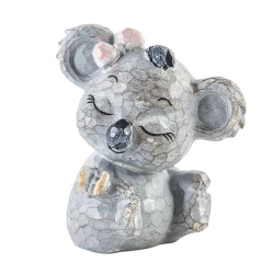 Dekorativ fiqur Hom-me Koala, 18.5x11.5x13 sm, taxta, Boz