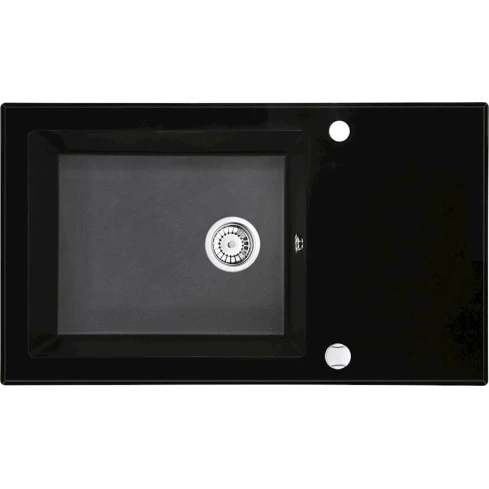 Кухонная мойка Deante Capella ZSC_GX2C, стекло/гранит, черная, 86x50x22 см Кухонная мойка Deante Capella ZSC_GX2C, стекло/гранит, черная, 86x50x22 см