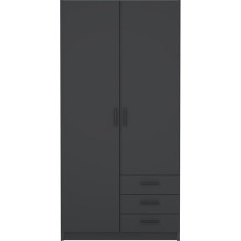 Şkaf Art Mebel Art-100-43, boz, 210х100х50 sm
