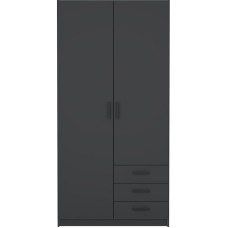 Şkaf Art Mebel Art-100-43, boz, 210х100х50 sm