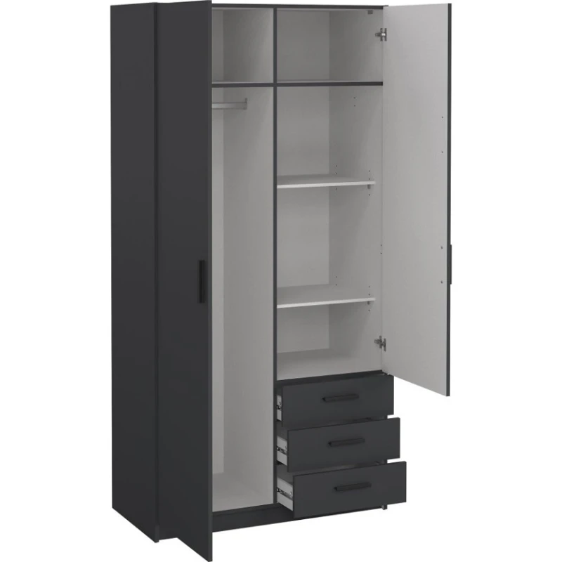 Шкаф Art Mebel Art-100-43, серый, 210х100х50 см Шкаф Art Mebel Art-100-43, серый, 210х100х50 см