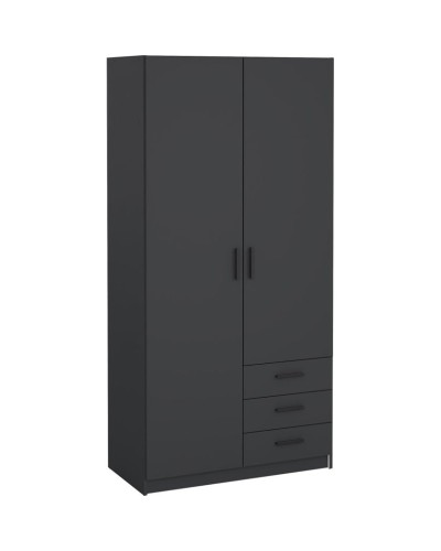 Şkaf Art Mebel Art-100-43, boz, 210х100х50 sm
