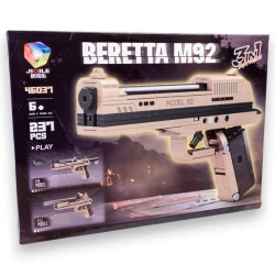 Игрушечный пистолет-конструктор Jiqile Beretta M92 3в1, 237 деталей Игрушечный пистолет-конструктор Jiqile Beretta M92 3в1, 237 деталей